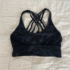 Lululemon black camo energy bra